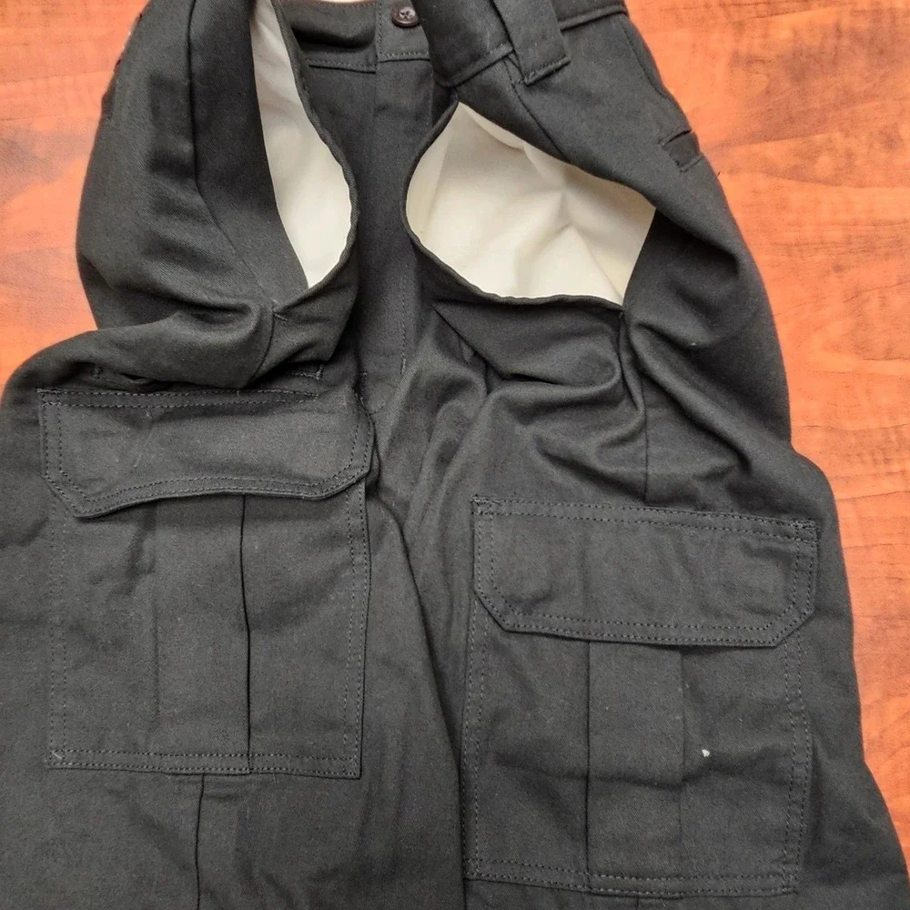 Dickies Mens 42 Cargo Shorts Black Relaxed Fit Utility Workwear Cotton